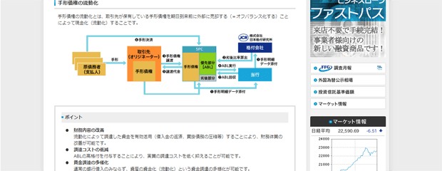 福岡銀行のホームページ